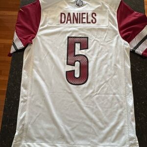 Nike White and Maroon Men's Jersey